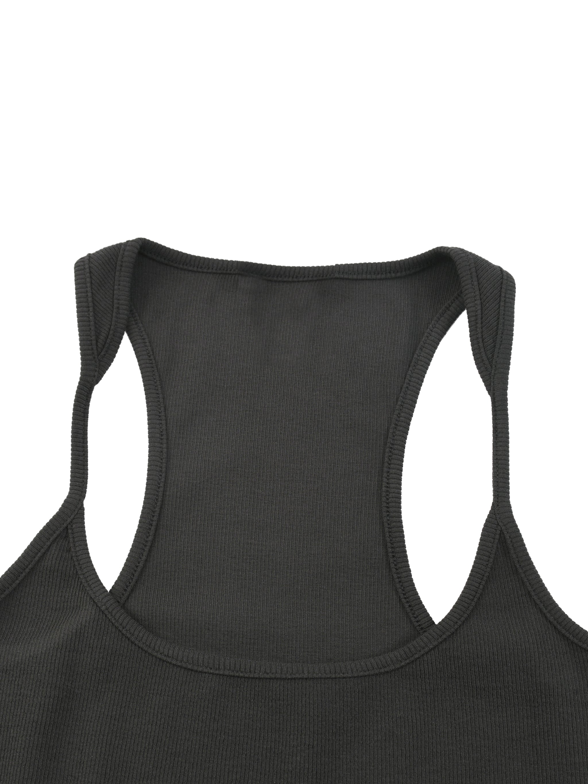 Slim Fit Ribbed Racerback Tank Top