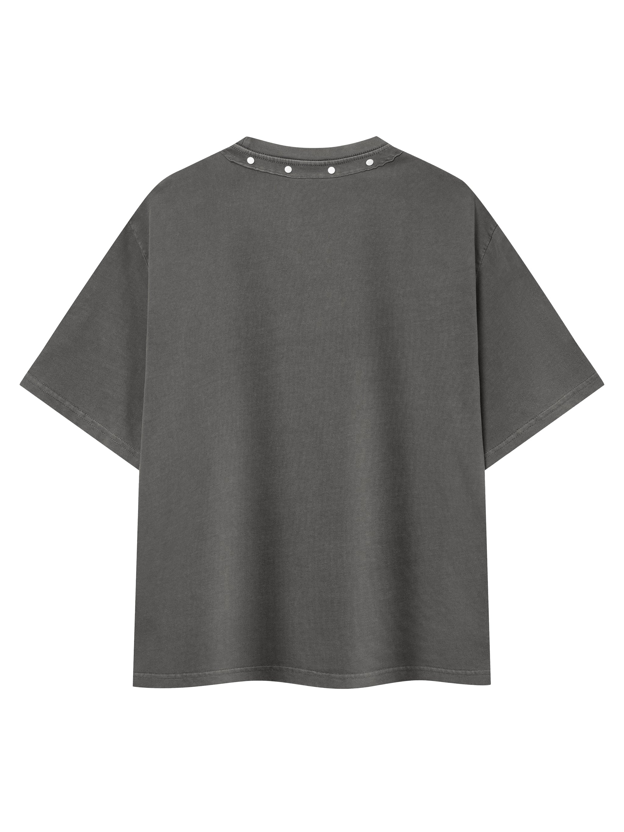 Unisex Washed Boxy Studded T-Shirt